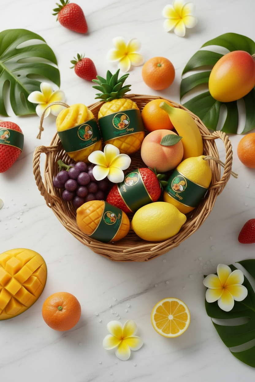 Panier savons – vue de face