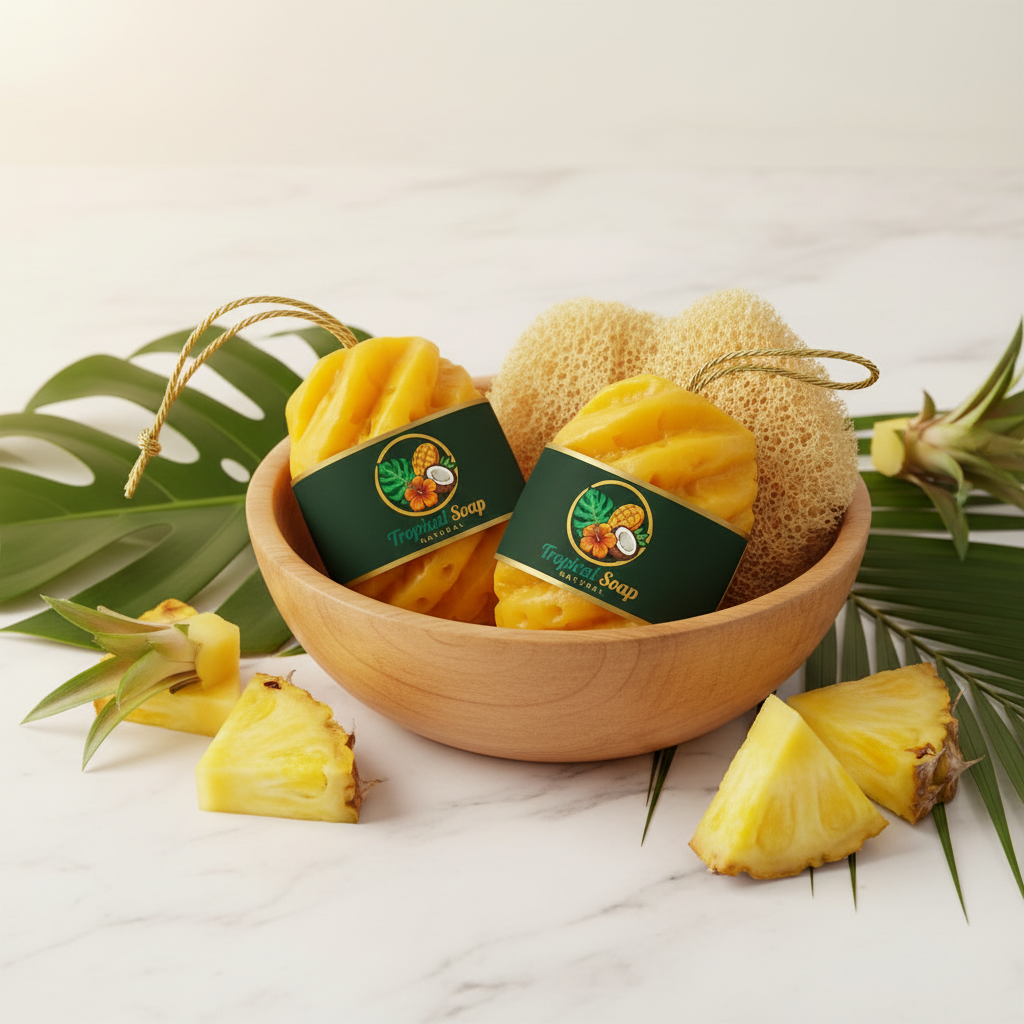 Savon ananas - bol bois