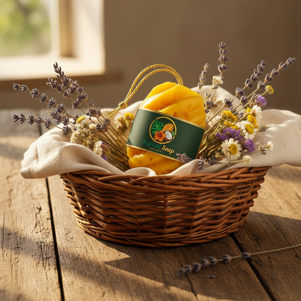 Savon ananas - panier Provence