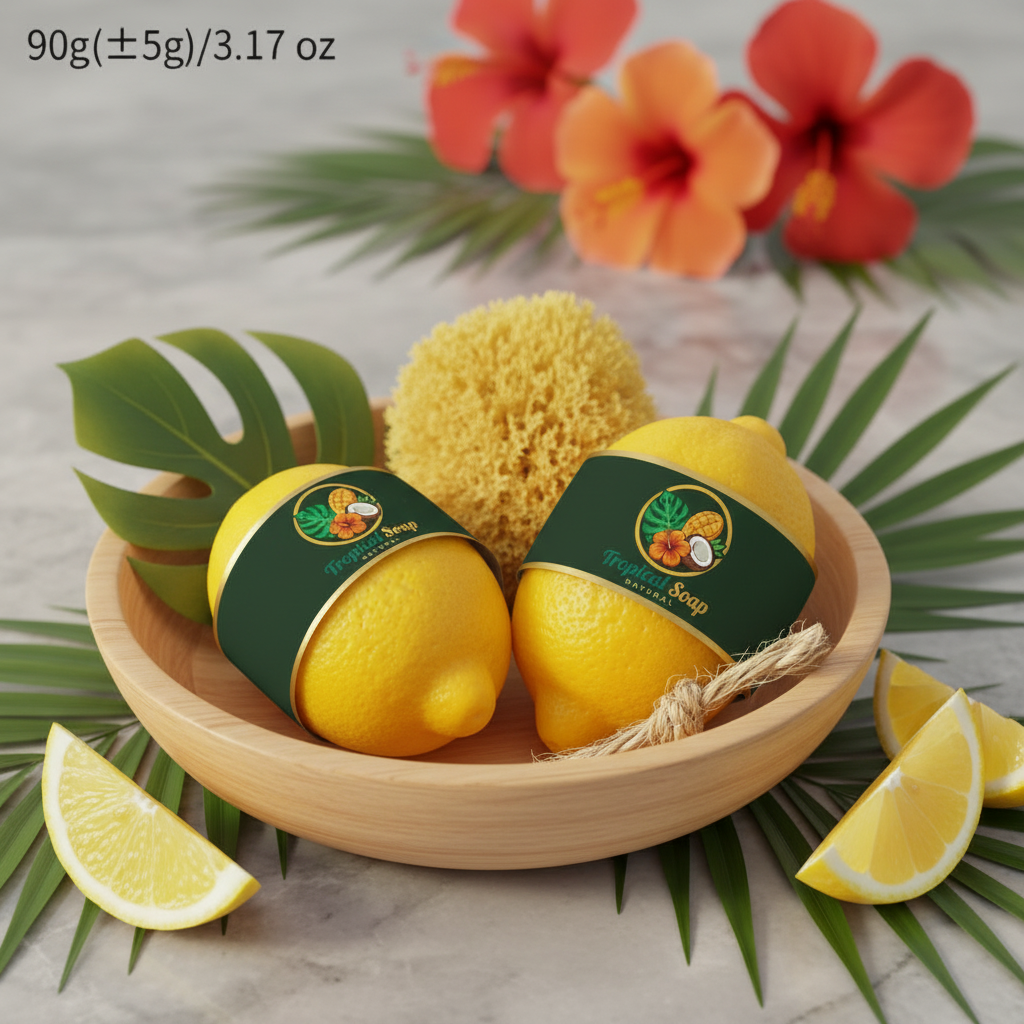 Savon citron - bol bois