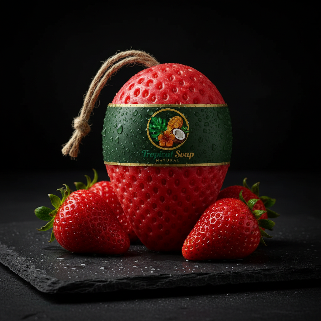 Savon fraise - ardoise