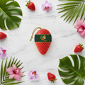 Savon fraise - flat lay