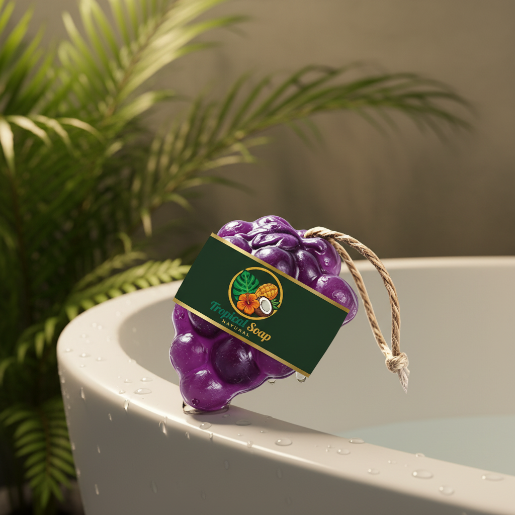 Savon raisin - salle de bain